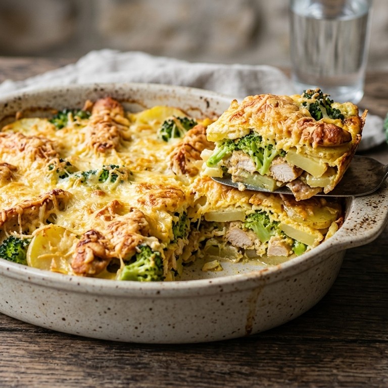 Aardappel-broccolischotel recept