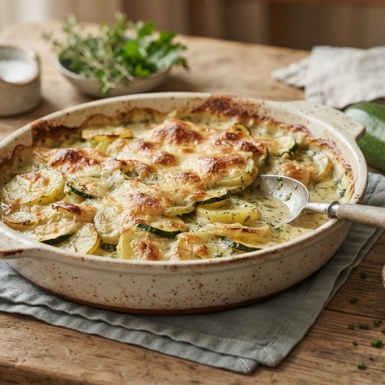 Aardappel courgette schotel recept