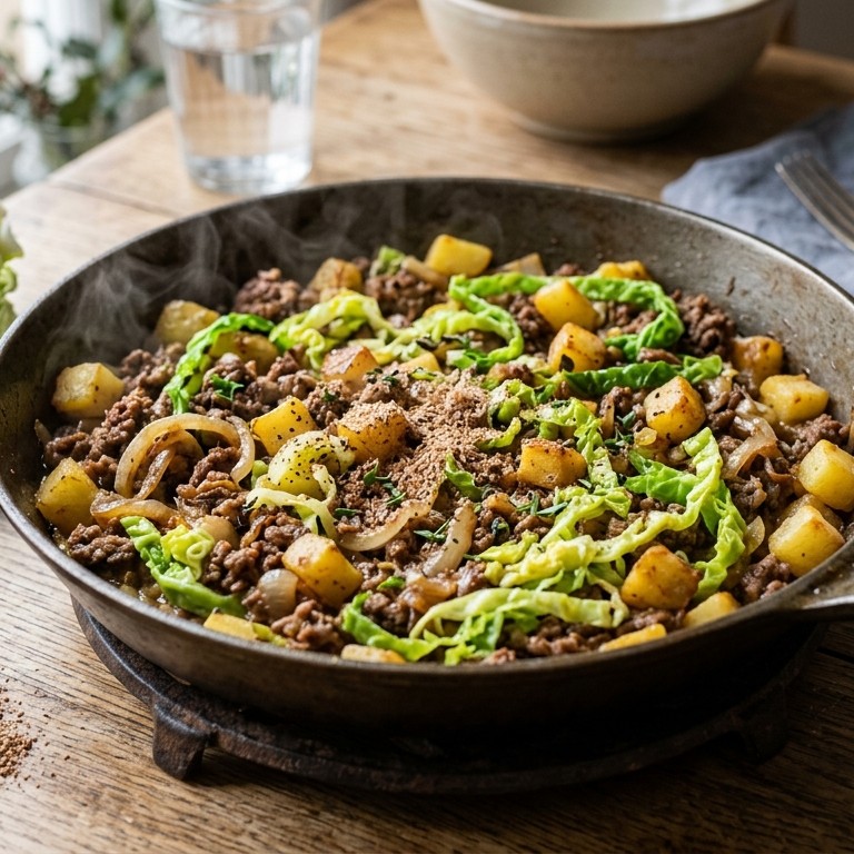 Aardappel-gehaktpannetje recept