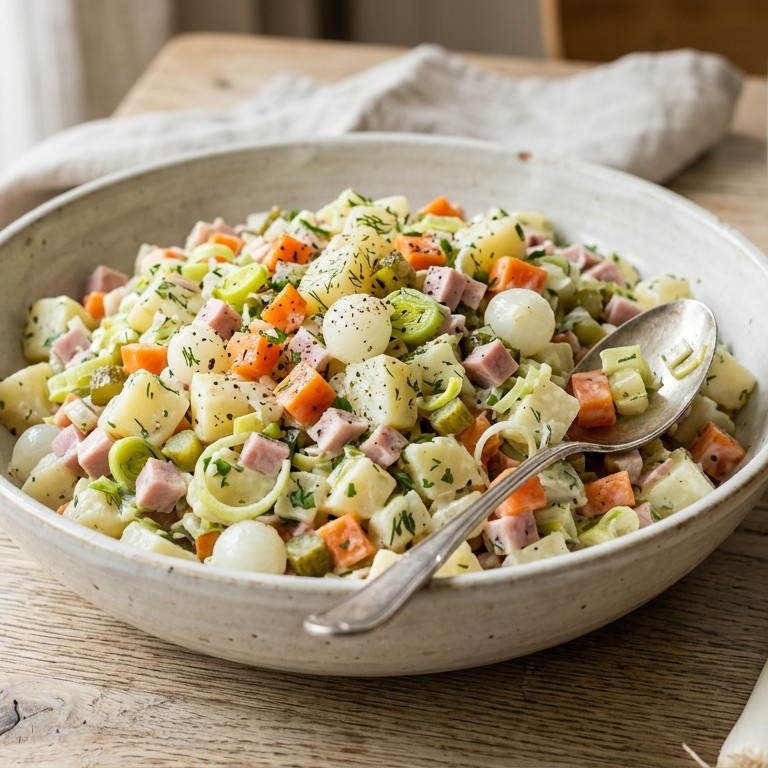 Aardappel/groente salade recept