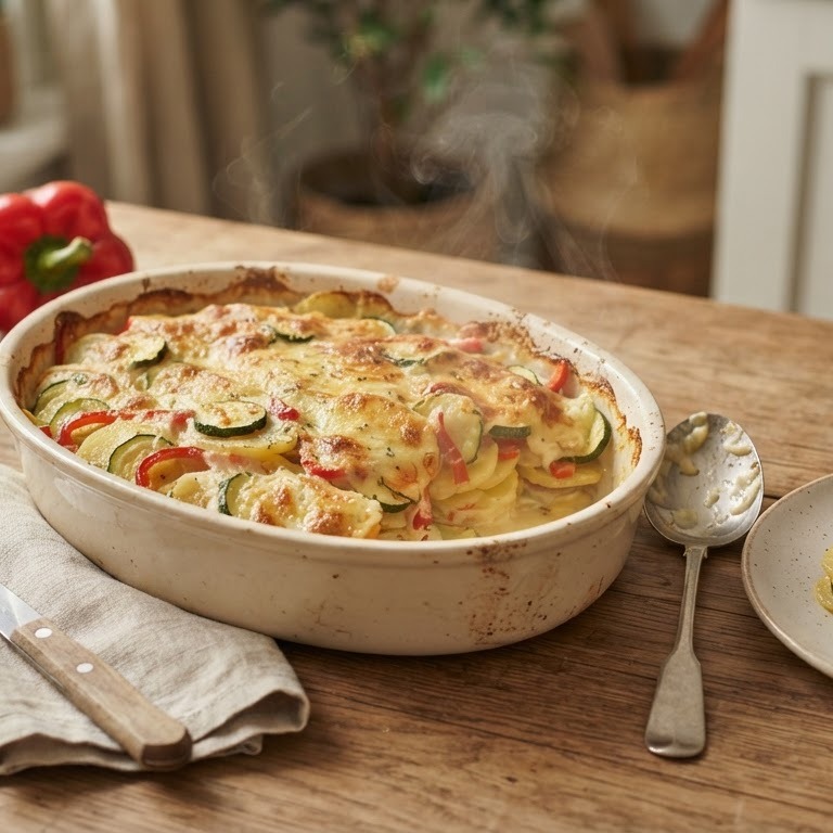 Aardappel-groenten ovenschotel recept