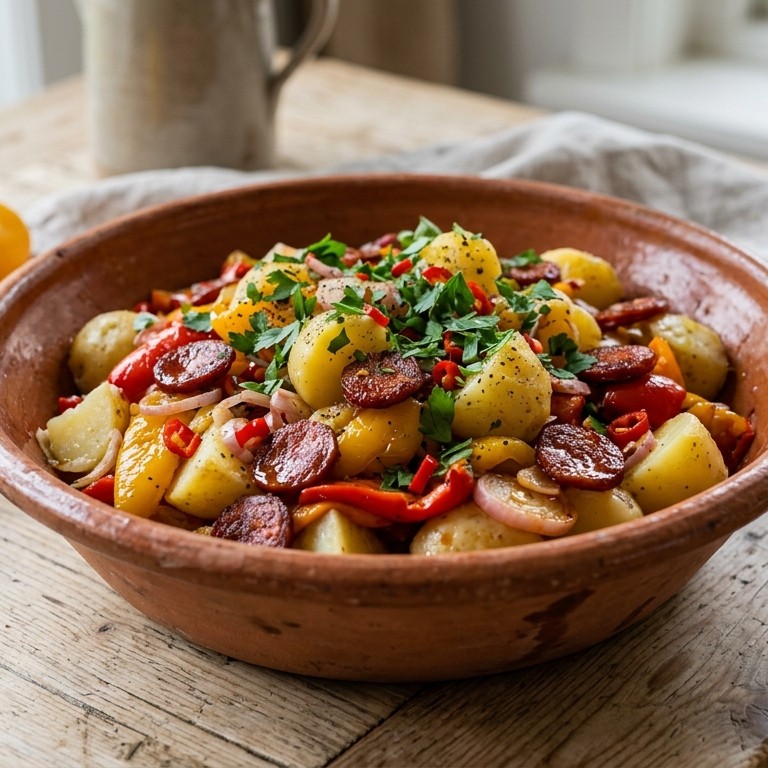 Aardappel-groentesalade recept