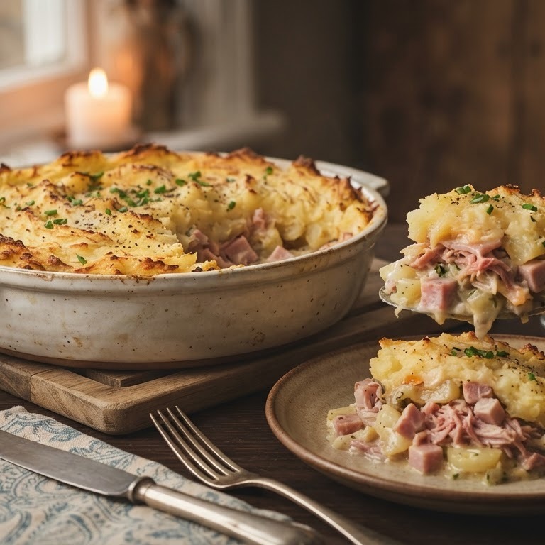 Aardappel ham surprise recept
