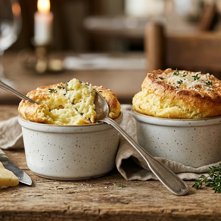 Aardappel-kaassouffle recept