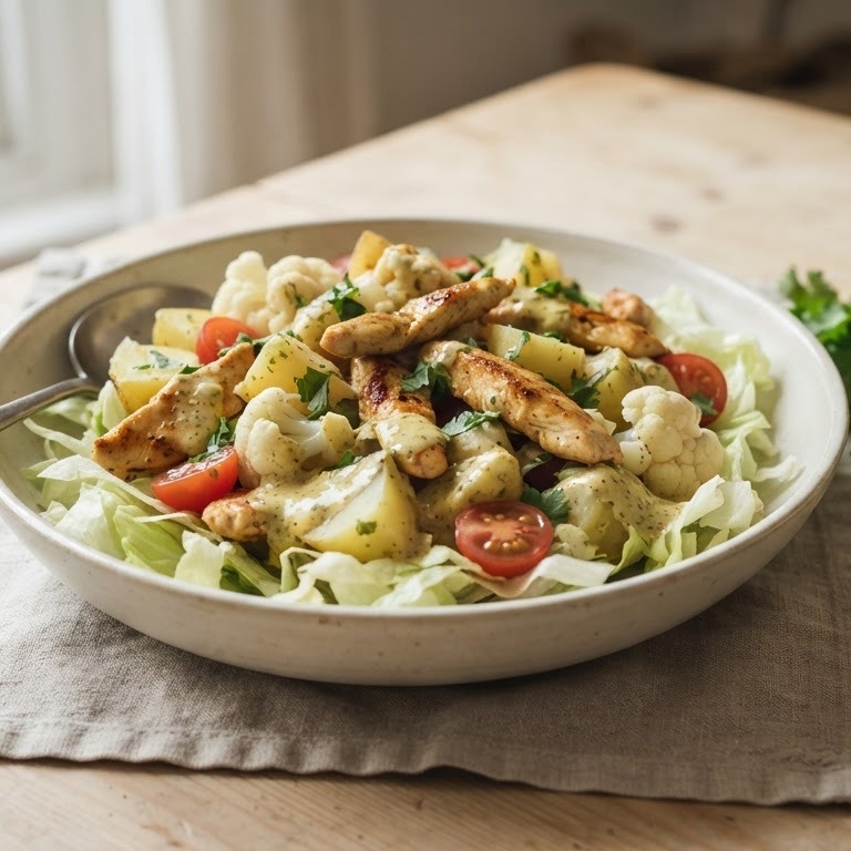 Aardappel-kipsalade recept