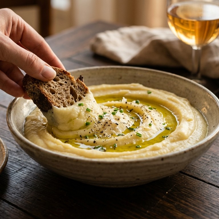 Aardappel-knoflook crème recept