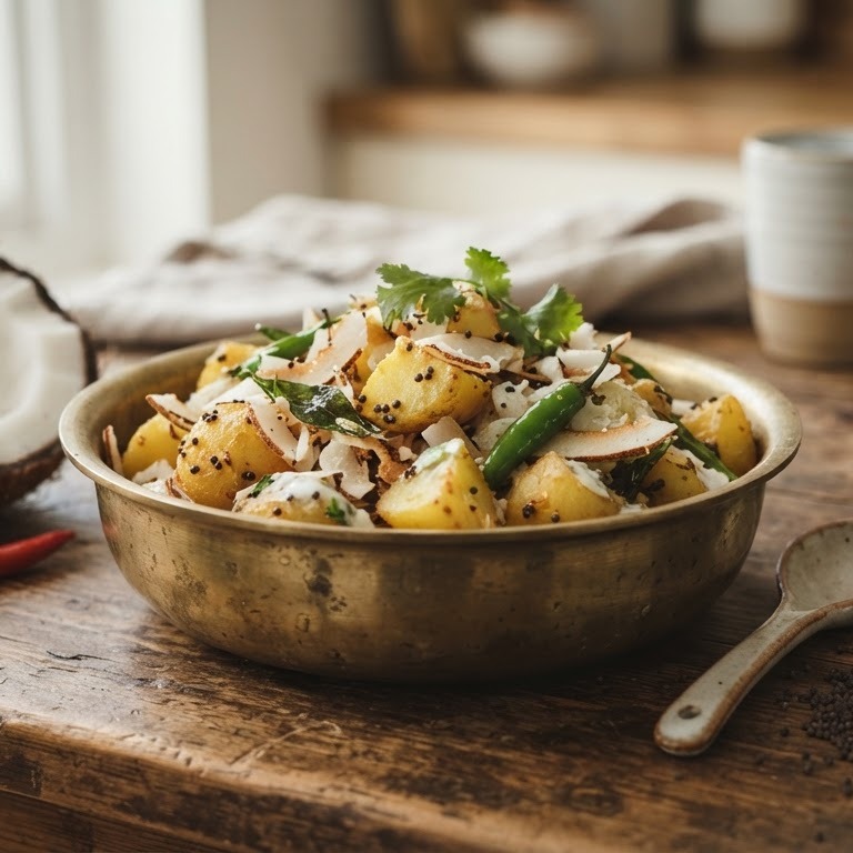 Aardappel-kokos salade recept