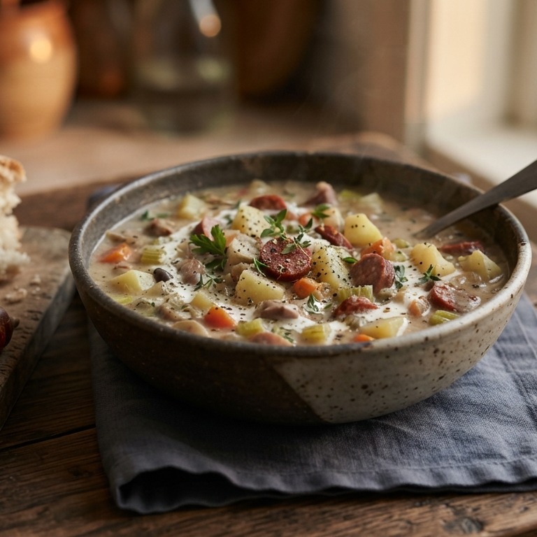 Aardappel maaltijd soep recept