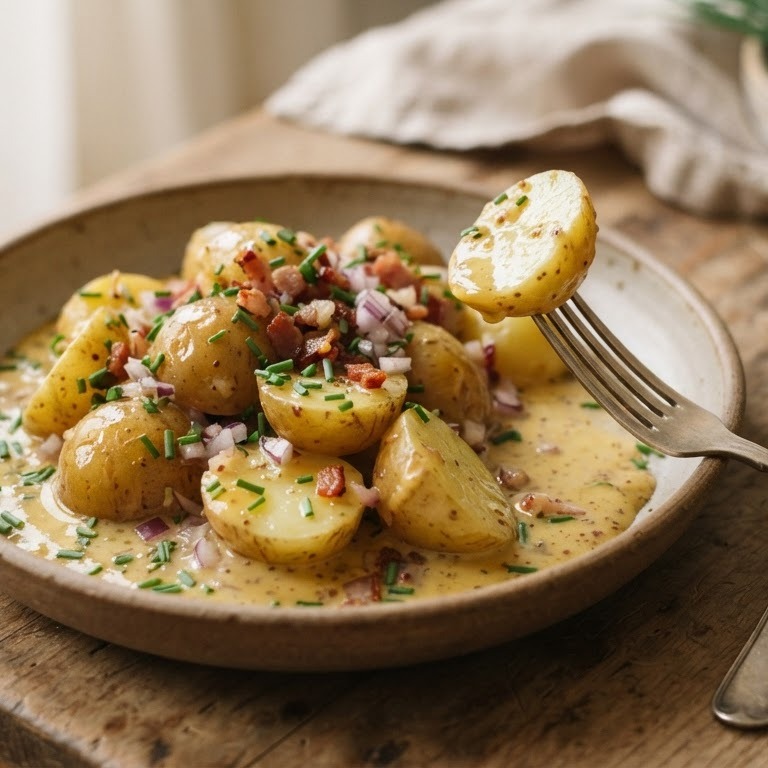 Aardappel-mosterddressing recept