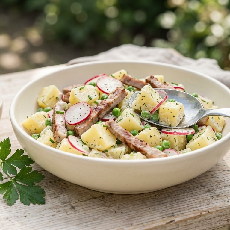 Aardappel salade met radijs recept