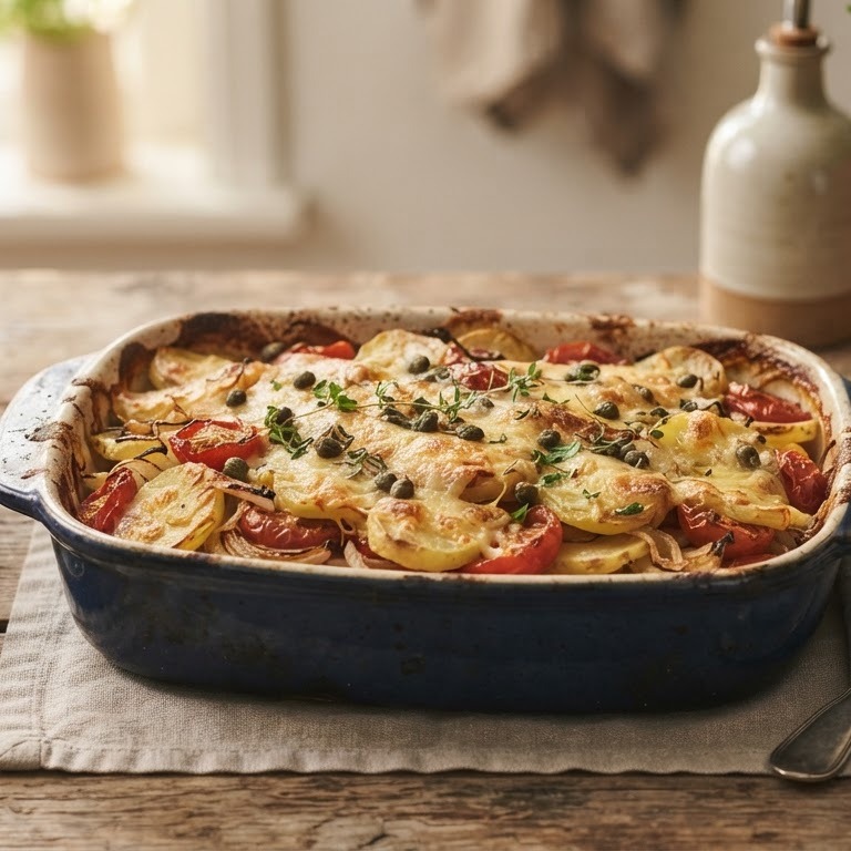 Aardappel tomaat schotel recept