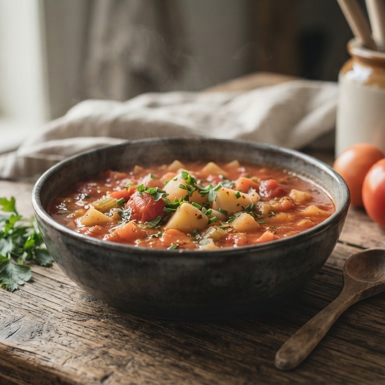 Aardappel tomaten soep recept