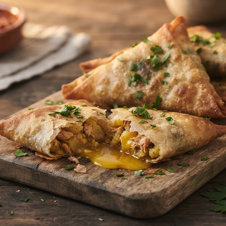 Aardappel/tonijnbriks recept