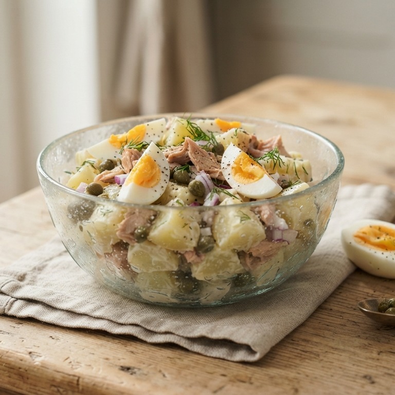 Aardappel-tonijnsalade recept