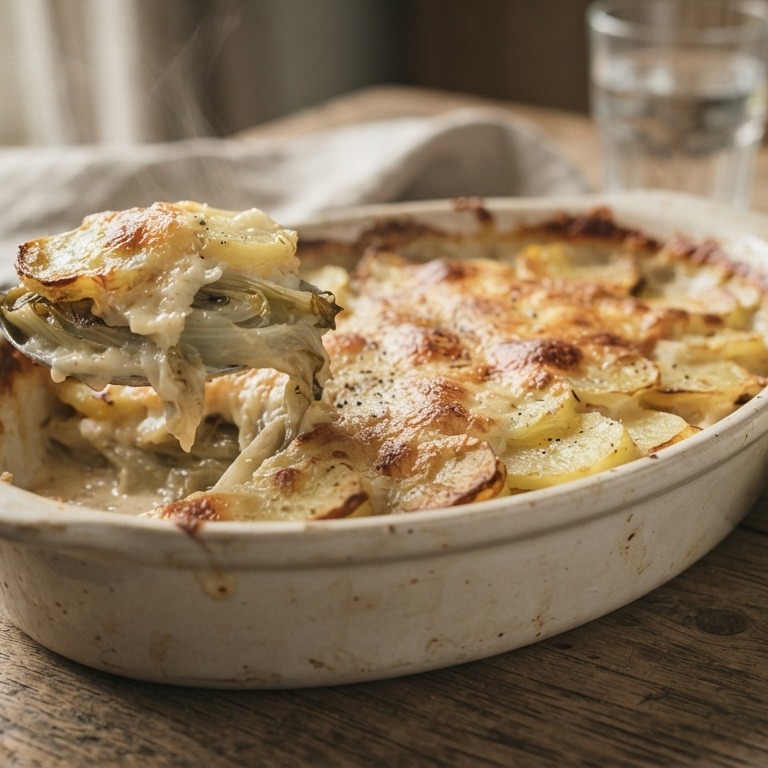 Aardappel-witlof ovenschotel recept