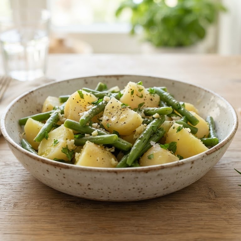 Aardappelen met sperziebonen op z'n Kroatisch recept