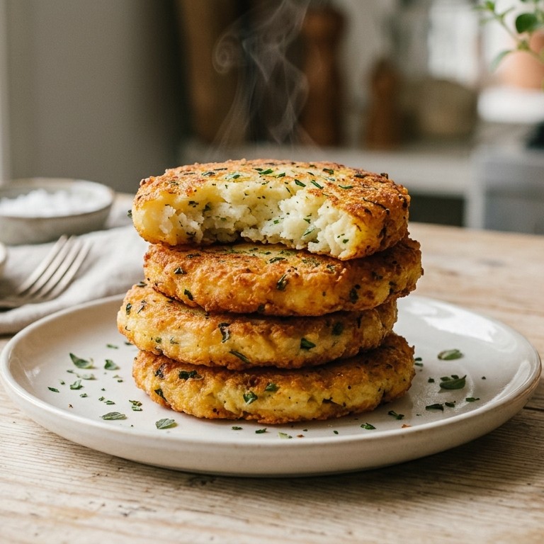 Aardappelkoekjes met fijne kruiden recept