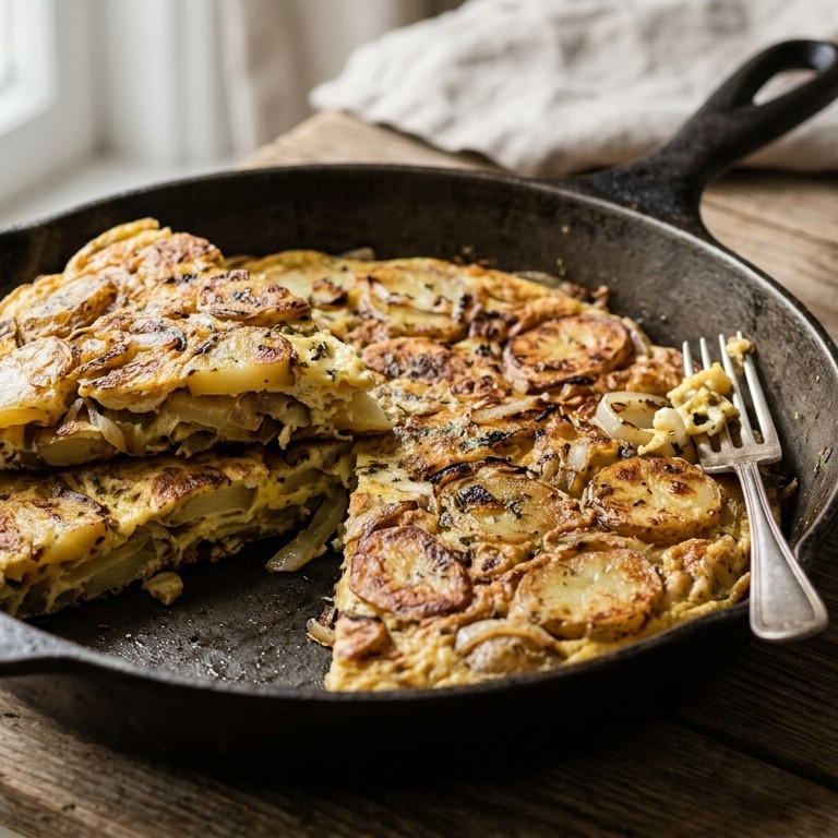 Aardappelomelet recept