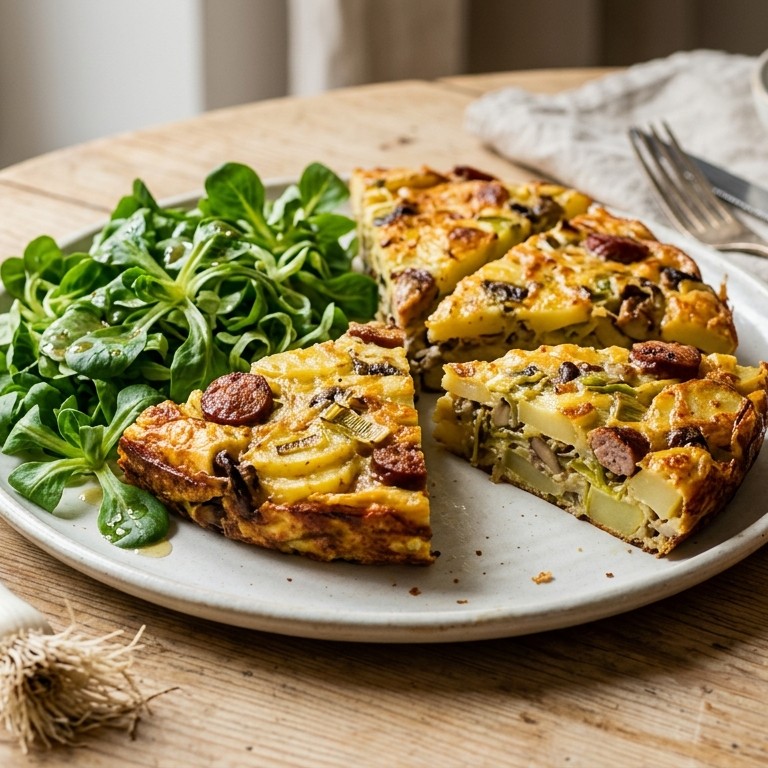 Aardappelpreikoek recept