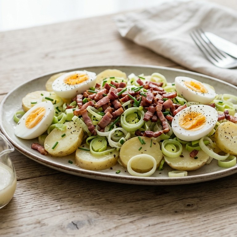 Aardappelpreisalade met ei recept