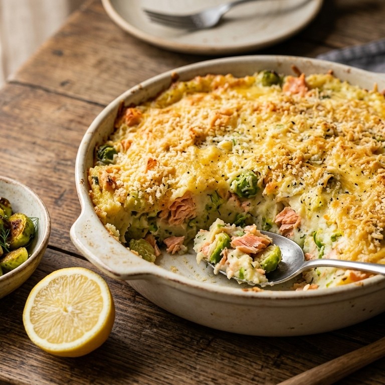 Aardappelpuree met gerookte zalm recept