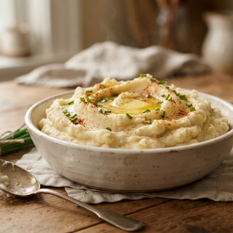 Aardappelpuree met knoflook recept