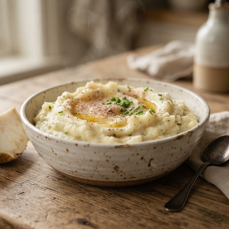 Aardappelpuree met knolselderij recept
