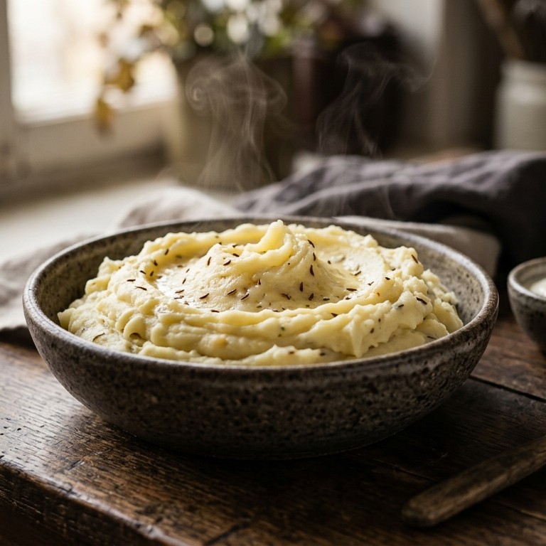 Aardappelpuree met komijnekaas recept
