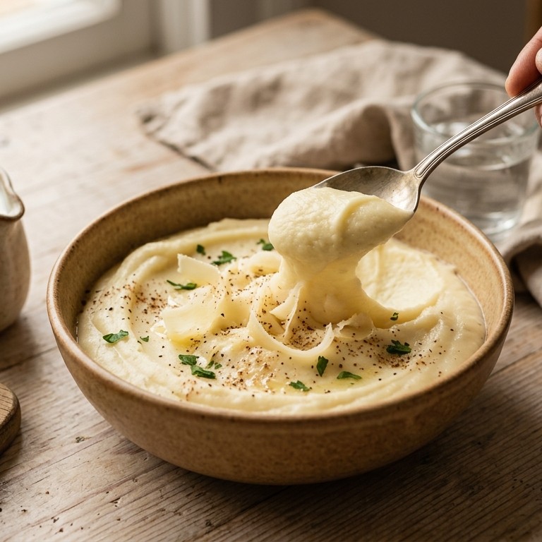 Aardappelpuree met parmezaanse kaas recept