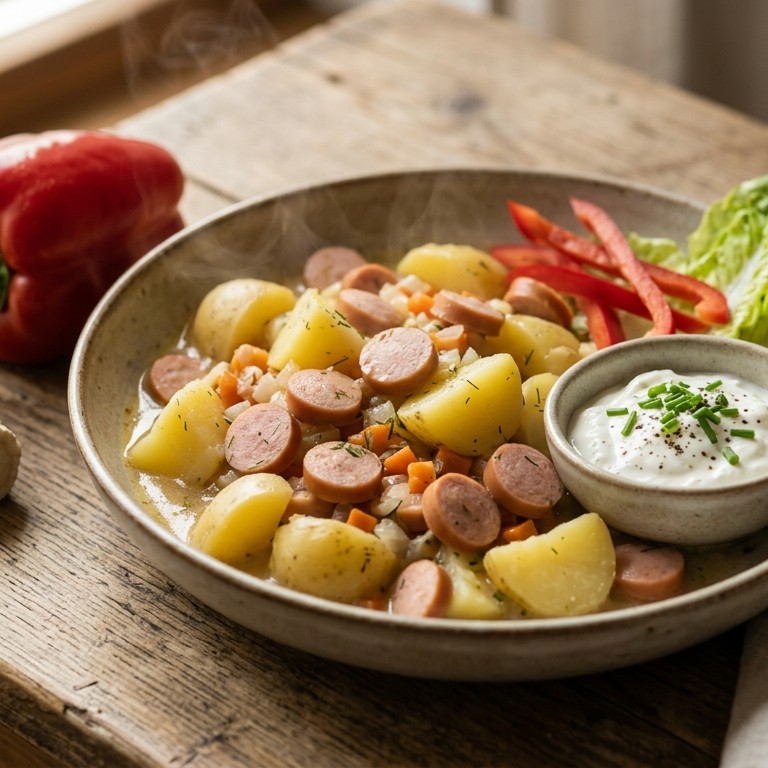Aardappelragout met kwark recept