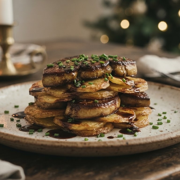 Aardappels met foie gras recept