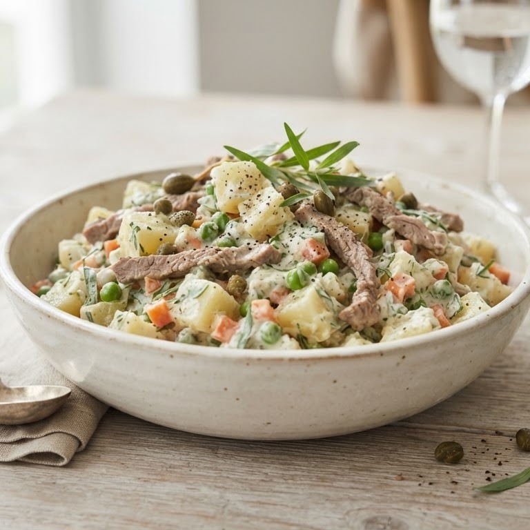 Aardappelsalade met dragon recept