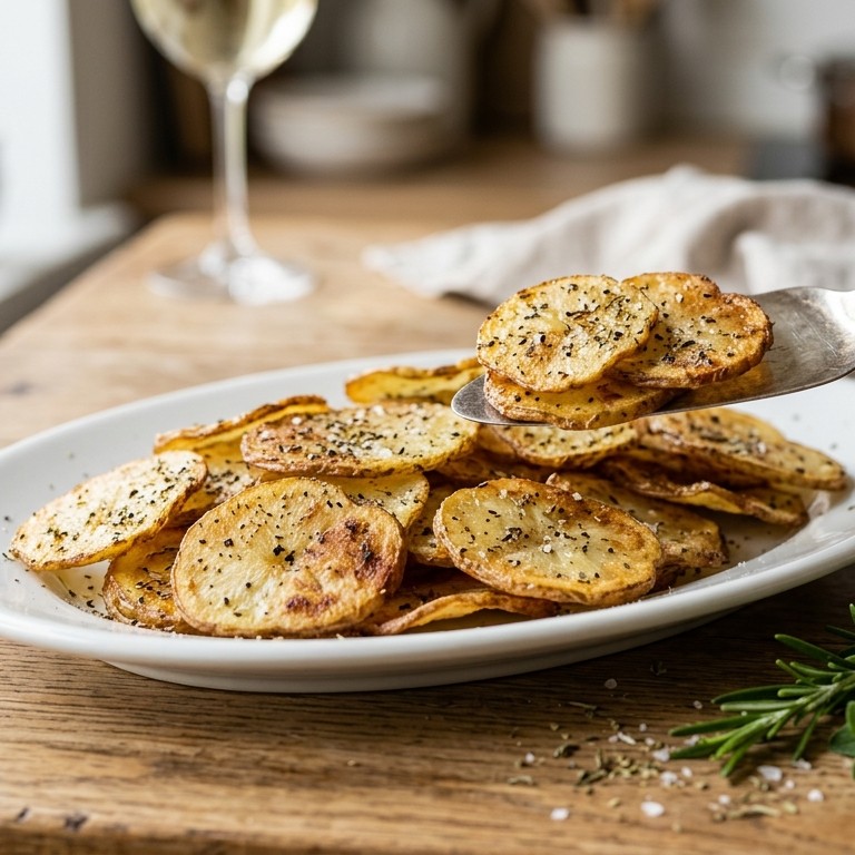 Aardappelschijfjes met Italiaanse kruiden recept