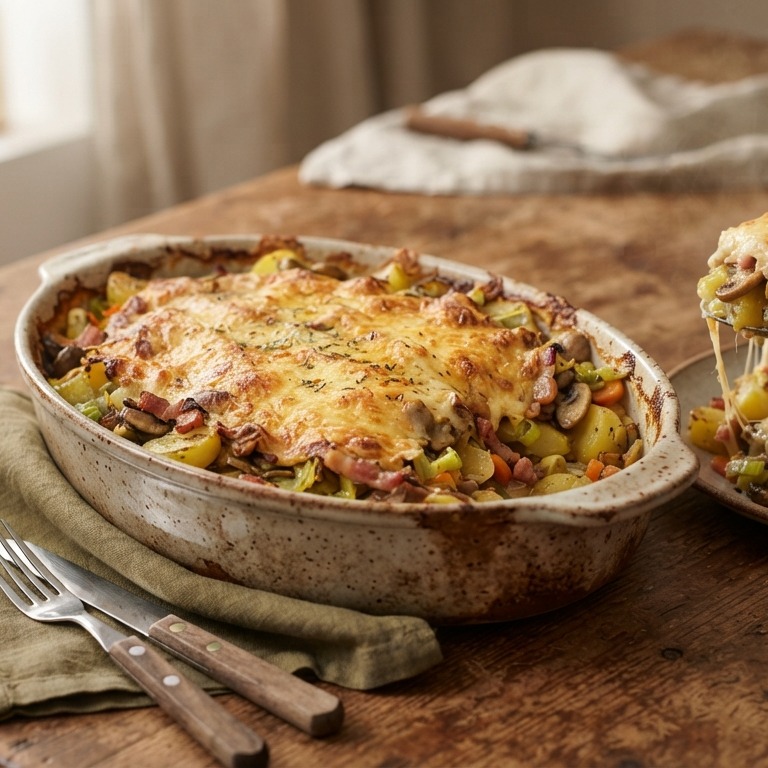 Aardappelschotel met kaas recept