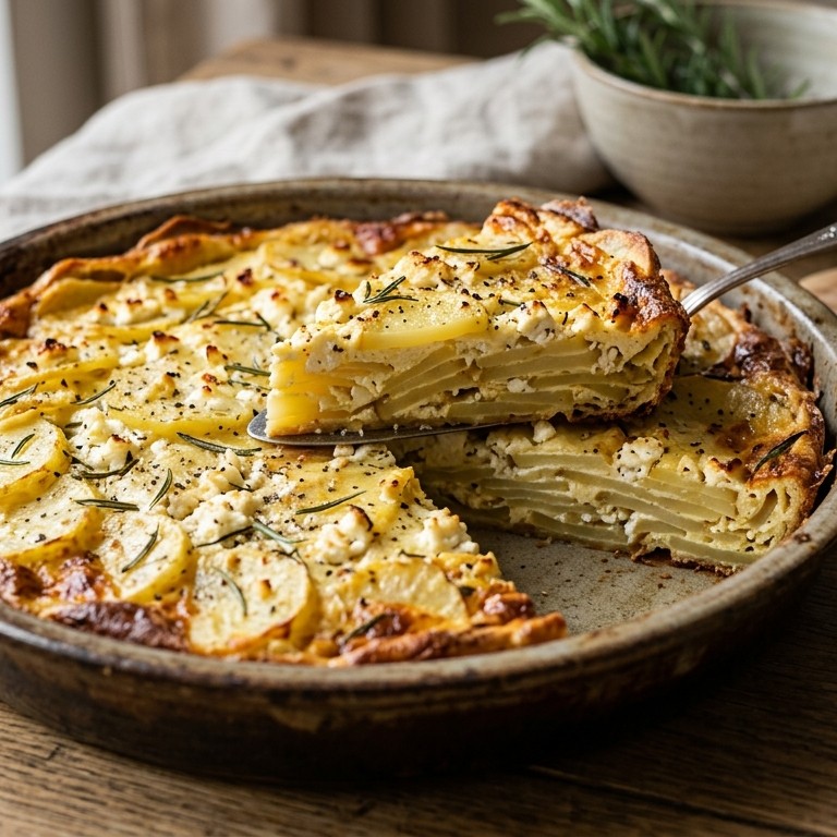 Aardappeltaart met rozemarijn recept