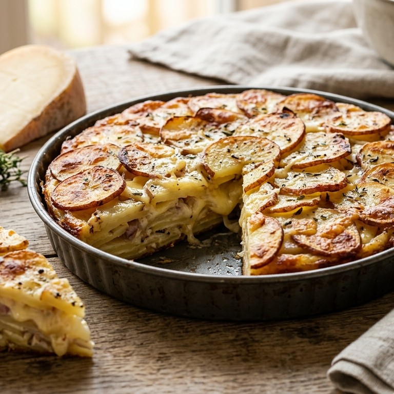 Aardappeltaartje met kaas recept