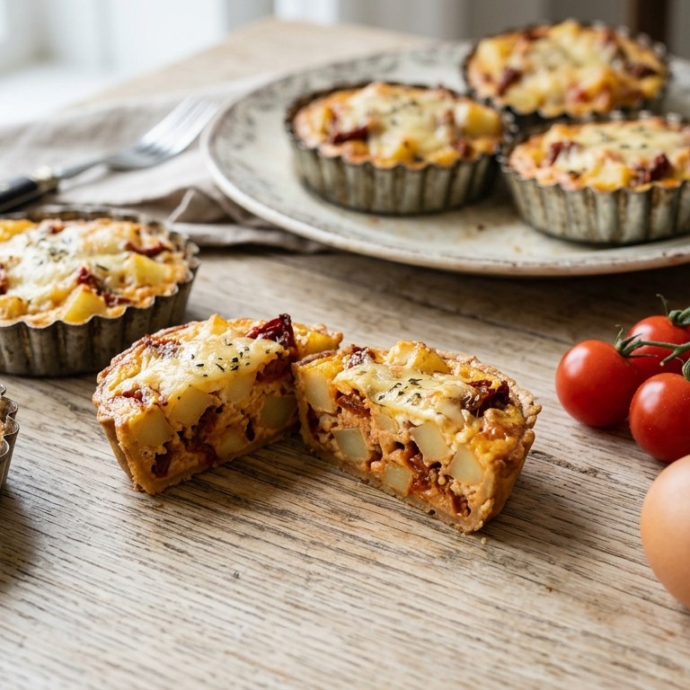 Aardappeltaartjes met tomaat recept