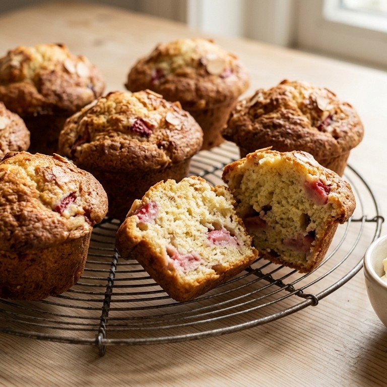 Aardbei-amandelmuffins recept