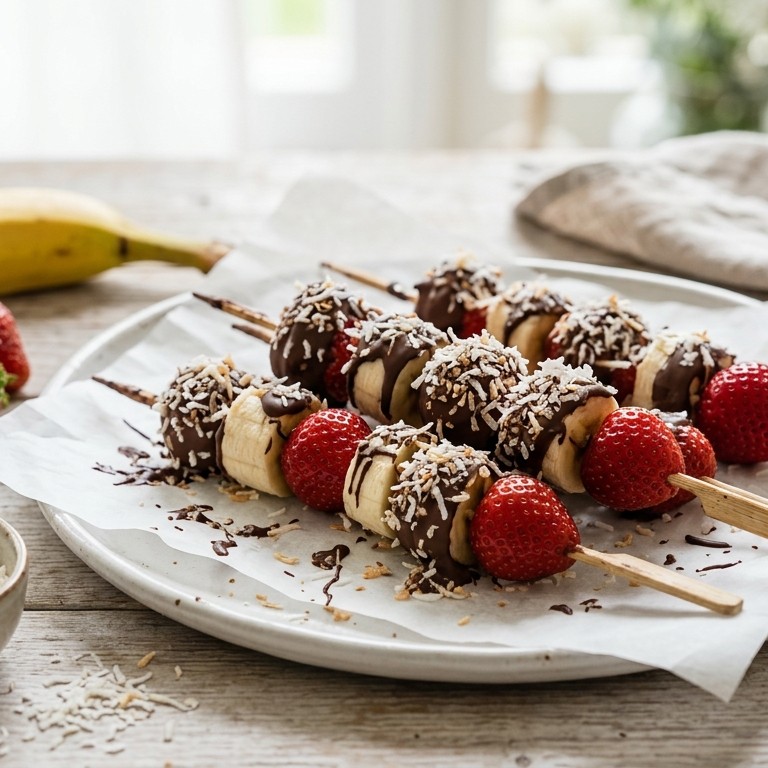 Aardbei-banaan-kokosspies recept