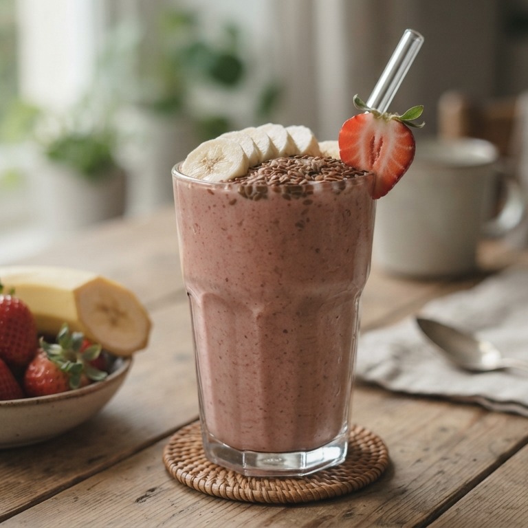 Aardbei-bananensmoothie recept