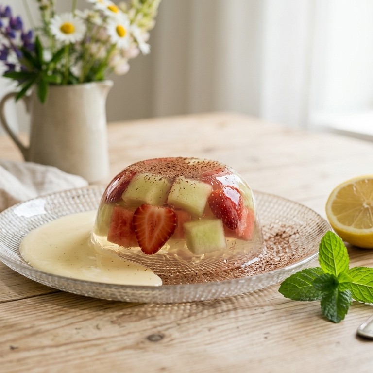 Aardbei-meloengelei recept