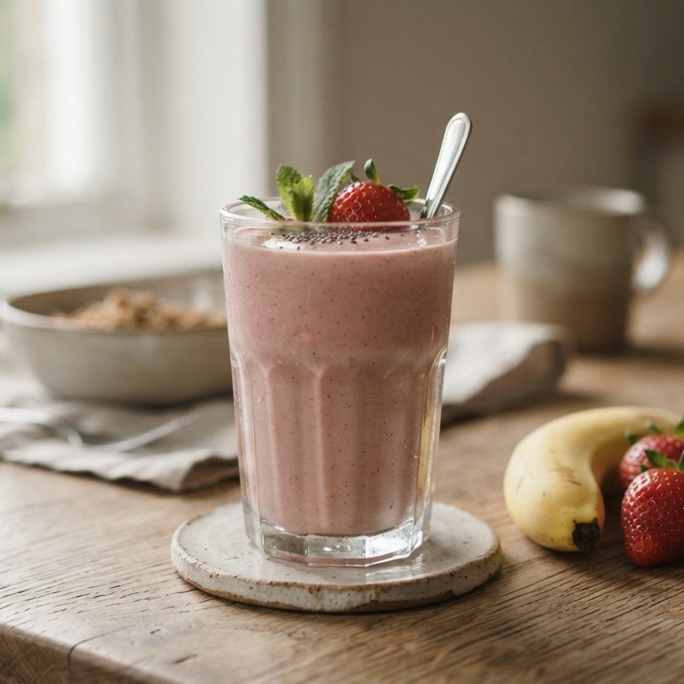 Aardbeien-banaan smoothie recept