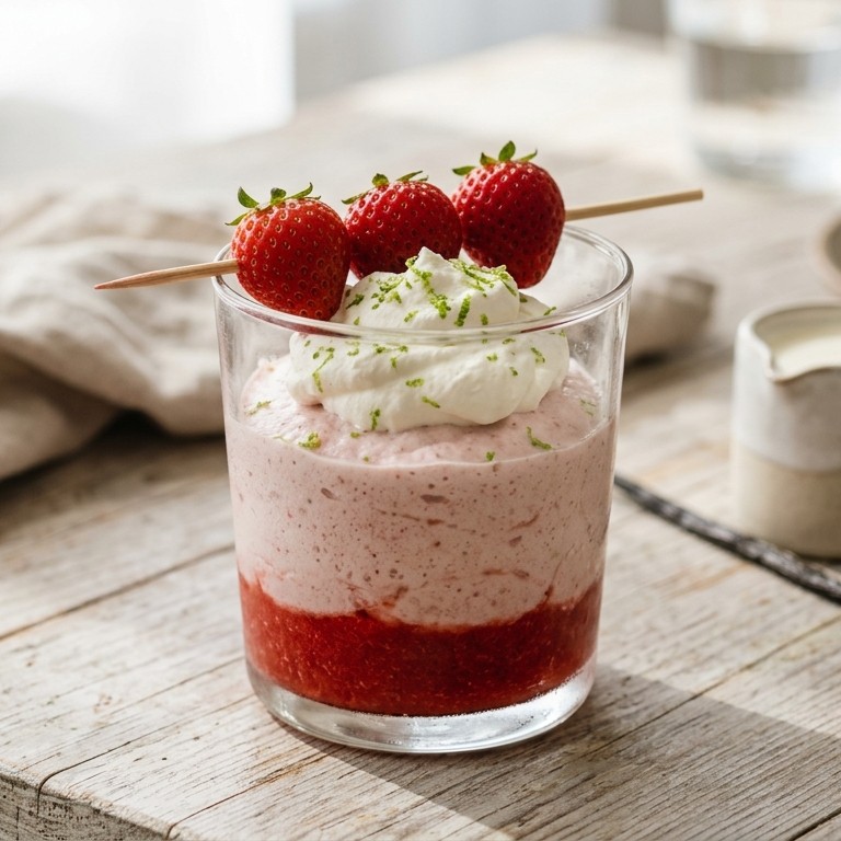 Aardbeien-limoenmousse recept