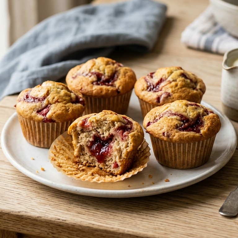 Aardbeien muffin met verlaagd suikergehalte recept