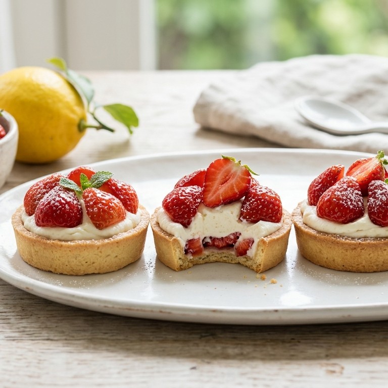 Aardbeien roomtaartjes recept
