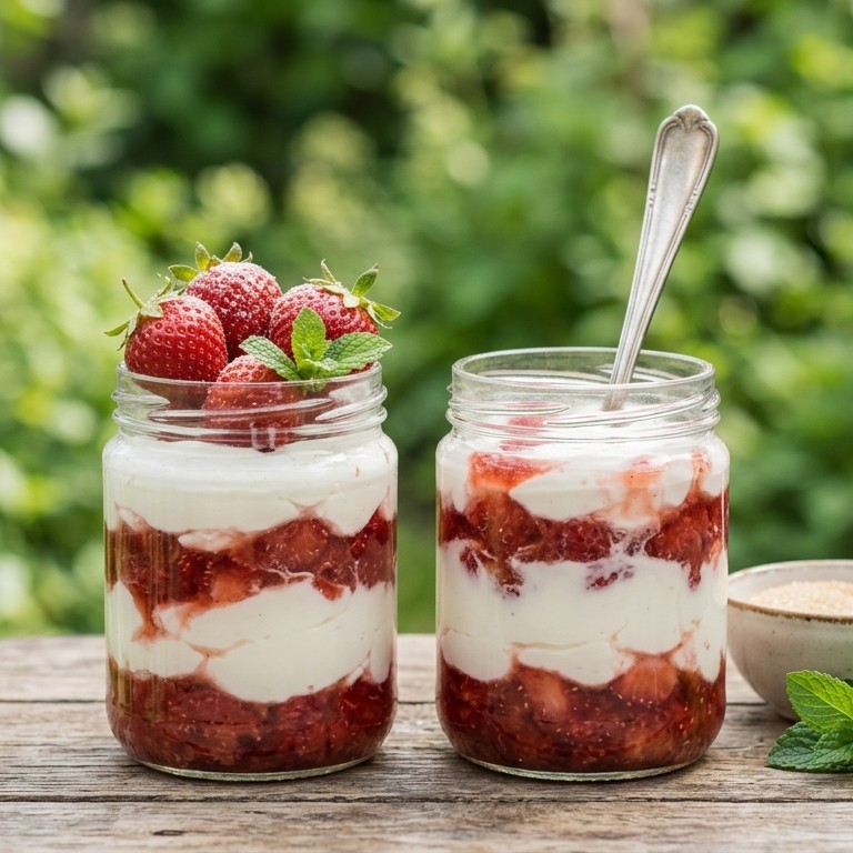 Aardbeien - yoghurt recept