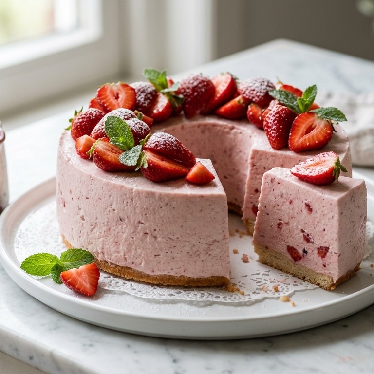 Aardbeienbavarois recept