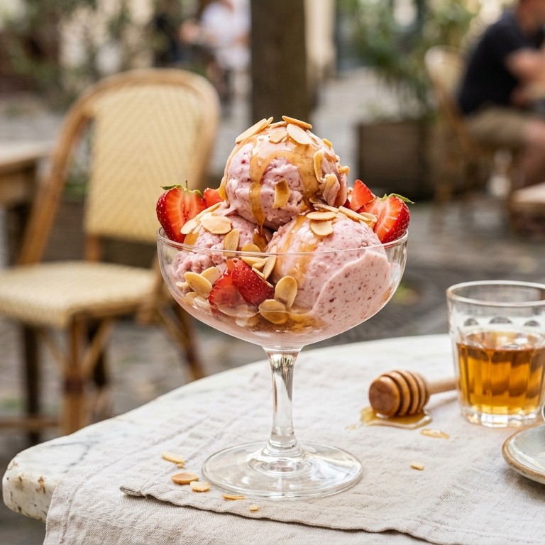 Aardbeienijs met pernod recept