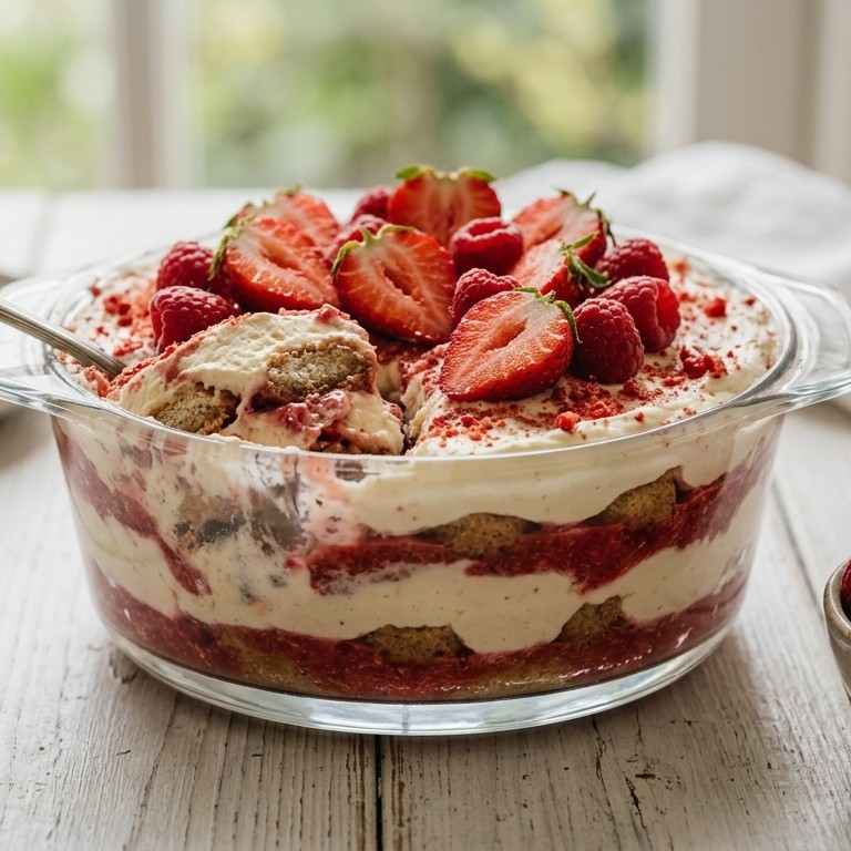Aardbeientiramisu recept