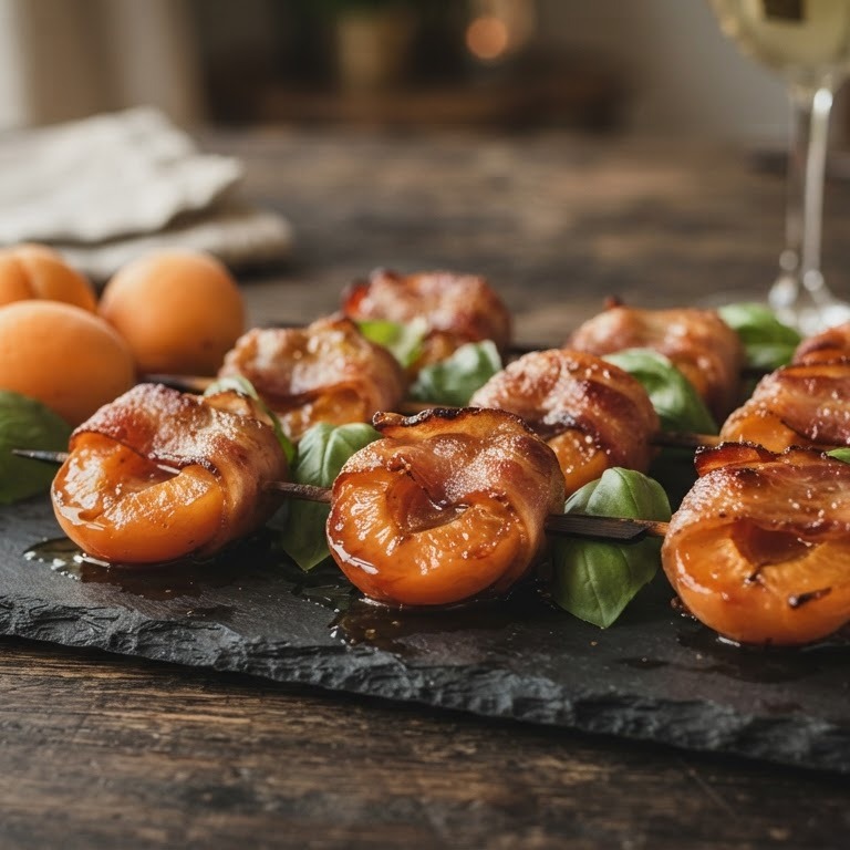 Abrikozen met bacon voor buffet recept